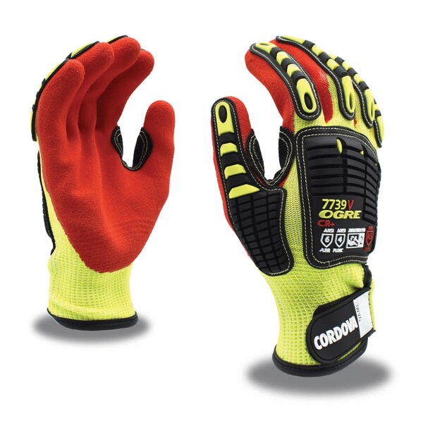 Cordova OGRE CR+ Gloves, Hi-Vis HPPE/Glass Fiber Shell, XXXL, PR 7739XXXL - main
